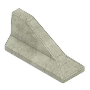 ROADBARRIER EINDSTUK SCHUIN